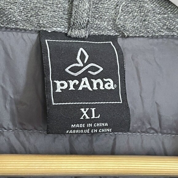 Men's Prana Button Down Showdown Shirt Charcoal Jacket XL - Picture 4 of 9